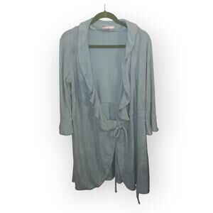 Victoria's Secret Angels light teal robe coverup sz M EUC